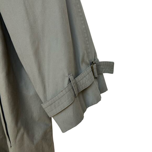Vintage Sanyo Carol Cohen Made in Japan Khaki Trench Coat Size 42 - Picture 5 of 11